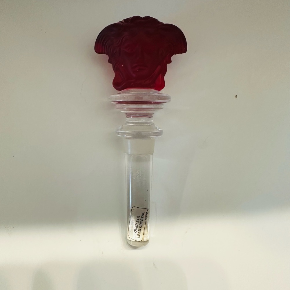 Versace Red Crystal Wine Stopper